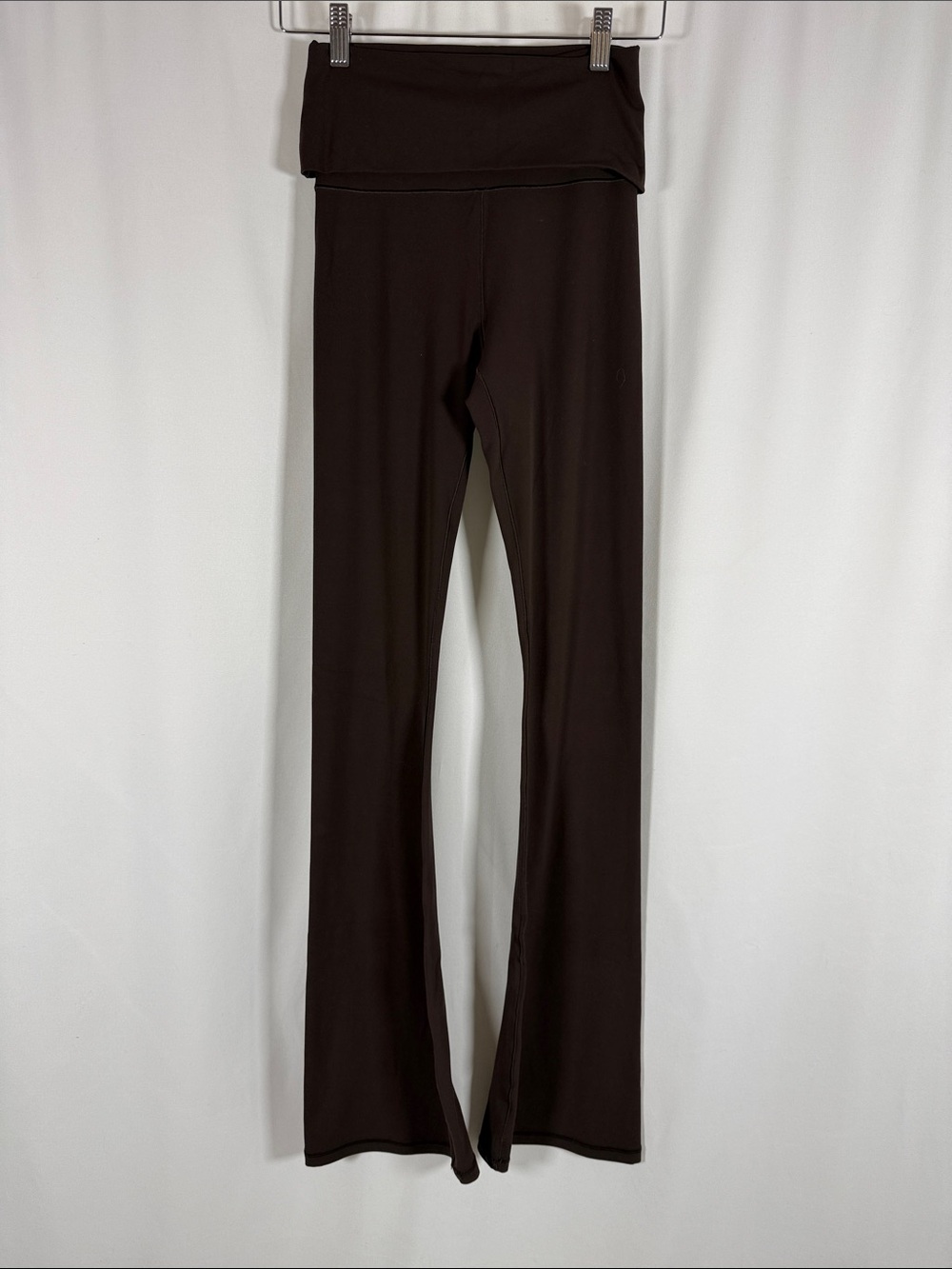 aerie Fold-Over Waist Bootcut Pants - Brown